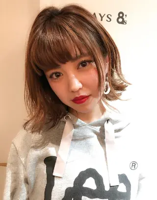 ショート カラー ショート✨ボブ✨代表 新田見美仁のヘアスタイル