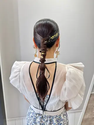 ロング ヘアアレンジ 三輪 恭平のヘアスタイル