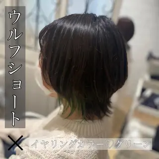 ショート カラー メンズ キッズ ✂︎ショート、ボブ、 レイヤー🩵YUMIのヘアスタイル