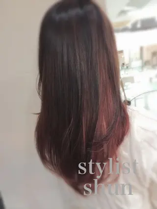 ミディアム セミロング ロング カラー LAGOM hair 《池袋》のヘアスタイル