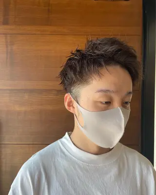 ショート パーマ メンズ 村上 楓弥のヘアスタイル