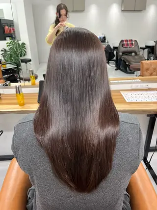 セミロング カラー COVO所属・レイヤー/韓国ヘア yunaのヘアスタイル