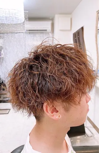 ショート パーマ メンズ KEN 🌟のヘアスタイル