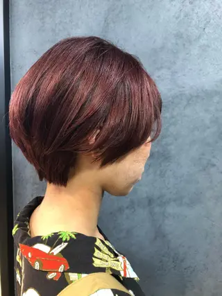 ショート カラー ヘアアレンジ メンズ キッズ ネイル マツエク・マツパ 透明感カラー🤎 ゆりのヘアスタイル