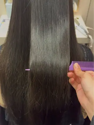 ロング カラー オタク美容師☃️🩵 ヘアアレンジ/暗髪のヘアスタイル