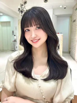 セミロング 【地毛風縮毛矯正】 ヒカルのヘアスタイル