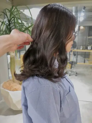 ミディアム カラー yuma/カット カラーの似合わせ◎のヘアスタイル