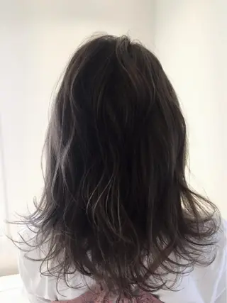 セミロング カラー パーマ ヘアアレンジ ✨ハイクオリティ✨ 山本香也のヘアスタイル