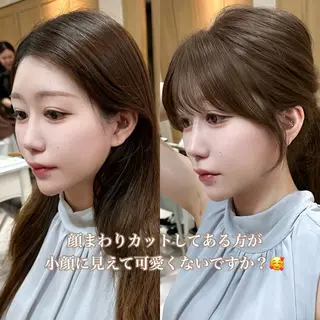 ロング カラー 🇰🇷韓国風くびれ ヘア🇰🇷中村優大のヘアスタイル