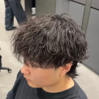 パーマ メンズ シャドウ🐾✖️ 波巻き🌊/AOIのヘアスタイル