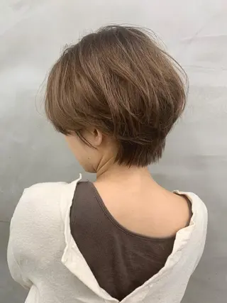 ショート 🌿似合わせ透明感 カラー松本朋幸🌿のヘアスタイル