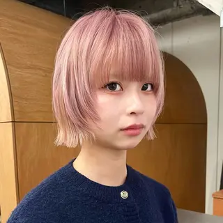 ショート カラー Túna° ROKKAKU St.所属・石間 優愛のヘアスタイル