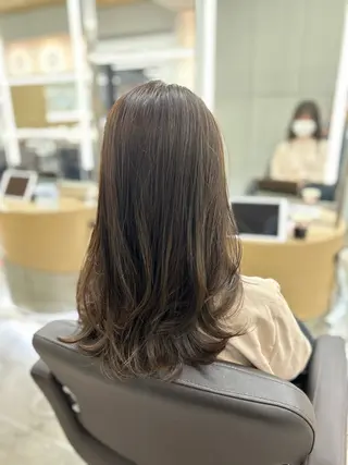 セミロング カラー 銀座/美髪縮毛矯正 /髪質改善/山本翔華のヘアスタイル