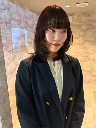 ミディアム カラー パーマ mai / linoah˚✧のヘアスタイル