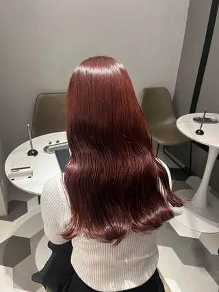 ロング カラー 顔周り/ガーリー /ヘアメ/あつはのヘアスタイル