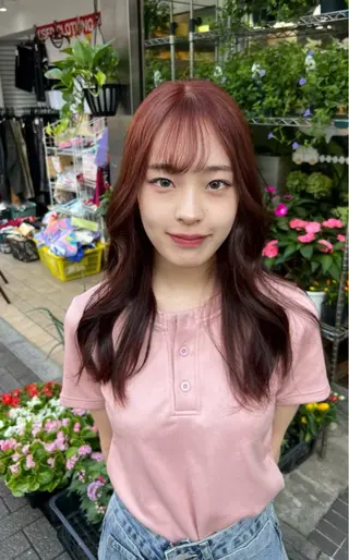 カラー MION✂️ 似合わせカットのヘアスタイル