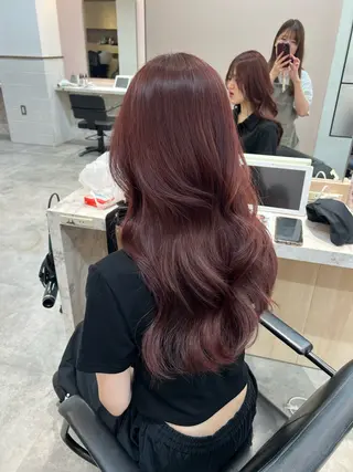 ロング カラー 栄/レイヤー/ 津野 こころのヘアスタイル