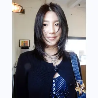 セミロング カラー デザインカット🎨 ボブ🫟おざきのヘアスタイル