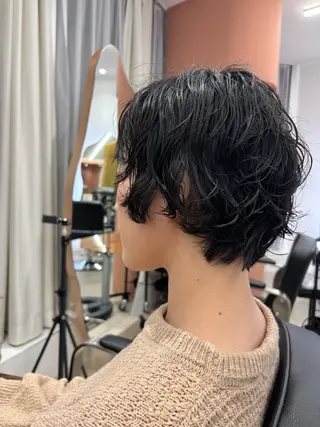 ショート パーマ ボブ 西宮北口/みなみのヘアスタイル