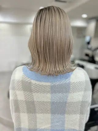 ミディアム カラー 髪質改善will hairdesignのヘアスタイル