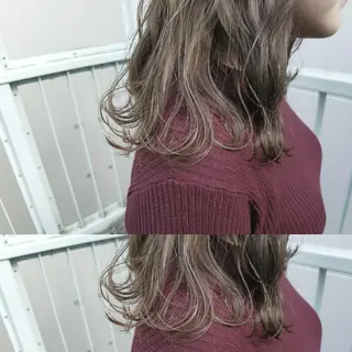 ミディアム 今中 小百合のヘアスタイル