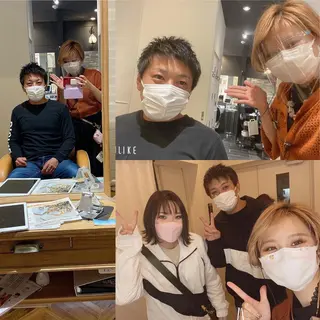 ショート カラー メンズ キッズ ✂︎ショート、ボブ、 レイヤー🩵YUMIのヘアスタイル