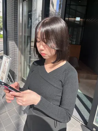 ミディアム カラー yuuri🎀/大宮 /韓国ヘア/レイヤーのヘアスタイル