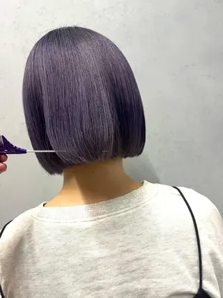 ショート カラー 🎀♥️推しカラー tomoka💜🍭のヘアスタイル
