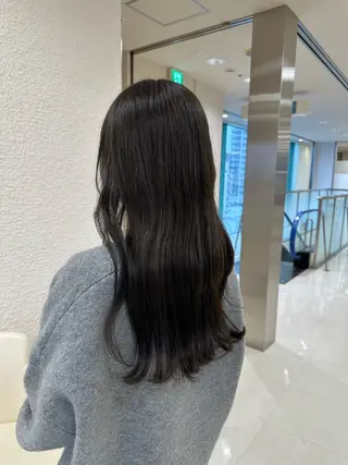 ロング カラー 艶髪 黄金比みくのヘアスタイル