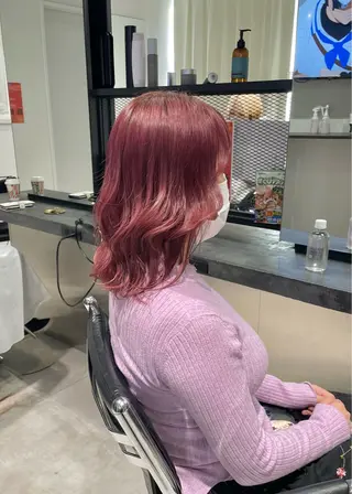 ミディアム カラー 💝ブリーチ ショート/れい💝のヘアスタイル