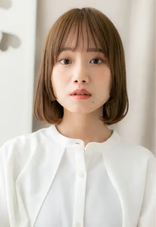 ミディアム カラー 艶髪カラー🤍ྀི 強矢　美紗希🩷ྀིのヘアスタイル