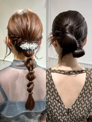 ヘアアレンジ LOVEST Rihoのヘアスタイル