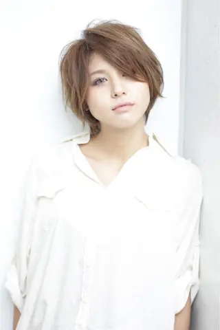 ショート カラー クロスパーマ松永裕久 似合わせカットのヘアスタイル