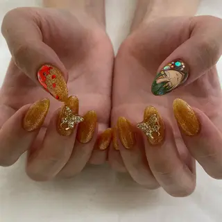 ロング 池袋痛ネイル Nok. 渡辺のネイルデザイン