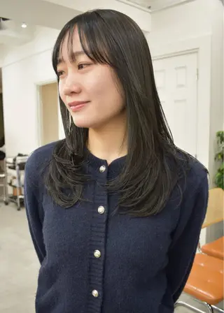 ロング カラー レイヤーボブ/ 艶カラー/サナ🌼のヘアスタイル