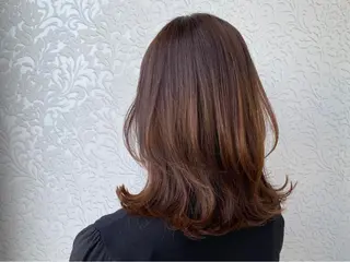 ミディアム 顔周りカット/透明感 カラー🤍大塚蛍のヘアスタイル
