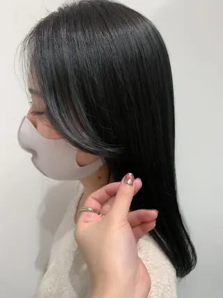 ミディアム カラー ヘアアレンジ ミニボブ/ブリーチ 🌈MISATOのヘアスタイル