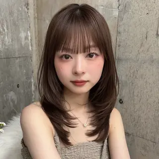 ミディアム 🌸透明感/レイヤー / 栗林 彩🌸のヘアスタイル