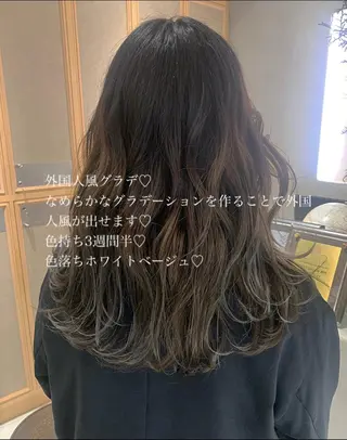 カラー ラベンダー/レイヤー スタイル🤎mamiのヘアスタイル