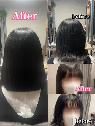 ミディアム KAEDE🎀 縮毛矯正＆パーマ特化のヘアスタイル