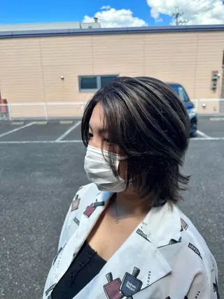 ミディアム カラー WEST✂︎AKI HIRO✂︎大和高田のヘアスタイル