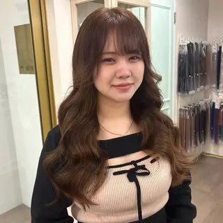 ロング 美容室ORIKA AI レイヤーカットのヘアスタイル