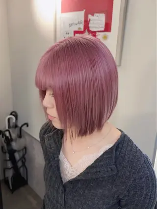 ショート カラー ブリーチ/エクステ/ 新宿/アリルのヘアスタイル