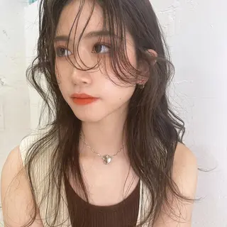 セミロング カラー ヘアアレンジ マツエク・マツパ 透明感カラー🫧ヘア セット🫧松本菜月の眉毛・アイブロウイメージ