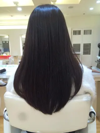 セミロング ロング カラー タジマ ヤスヒサのヘアスタイル