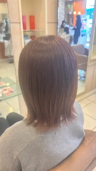 ミディアム 艶カラー  髪質改善 🍓苺奈のヘアスタイル