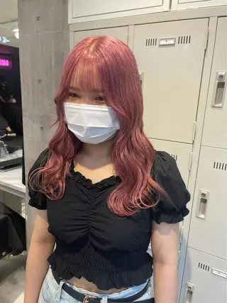 セミロング カラー ダブルカラー特化💍 tiam💍韓国ヘアのヘアスタイル