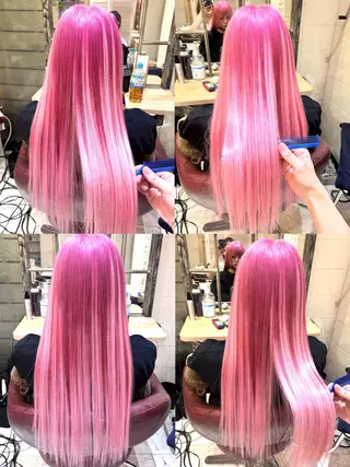 ロング カラー 佐伯 りょうのヘアスタイル