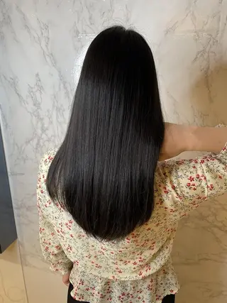 セミロング 髪質改善・縮毛矯正 濱　泰賀のヘアスタイル