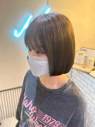 ミディアム 🔥コテ巻き風 ボブパーマ🔥のヘアスタイル